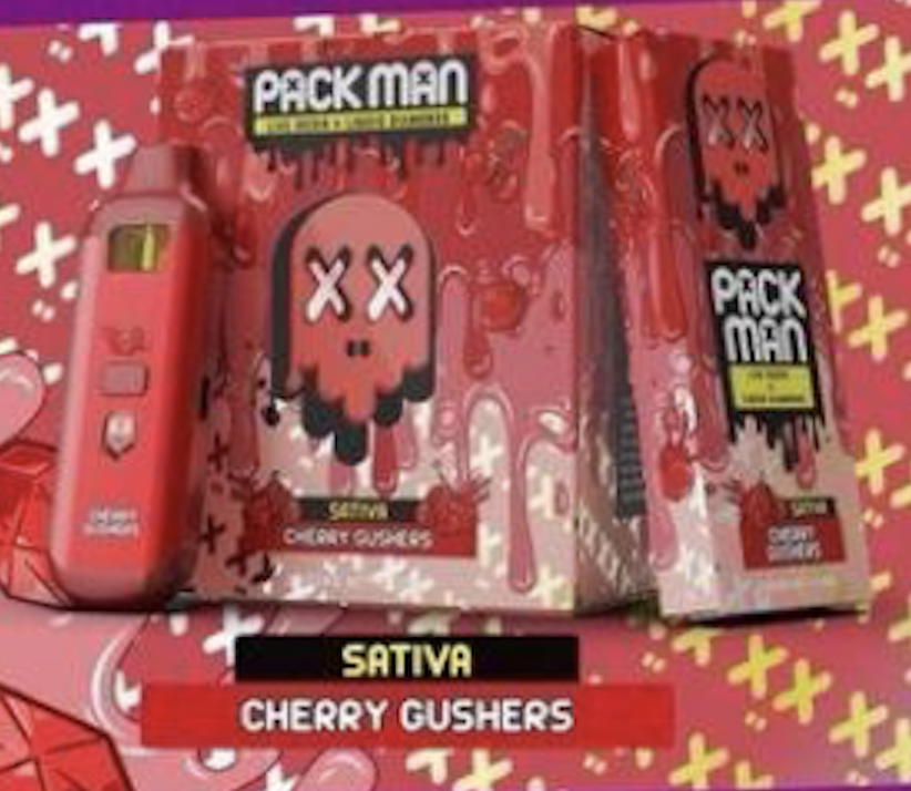 Packman Disposable Cherry Gushers